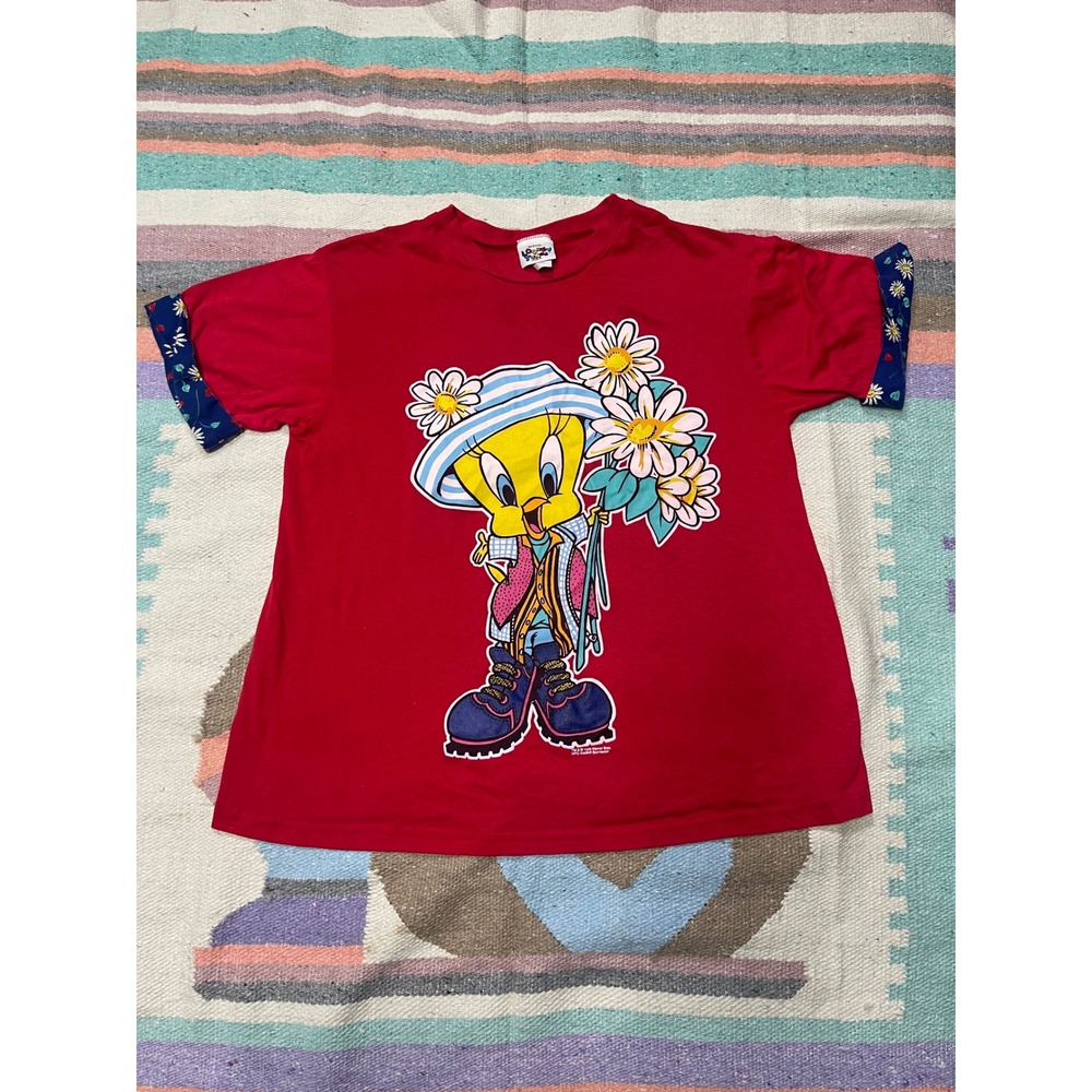 Vintage 1995 Looney Tunes Graphic Tee – Small (Oversized Fit)